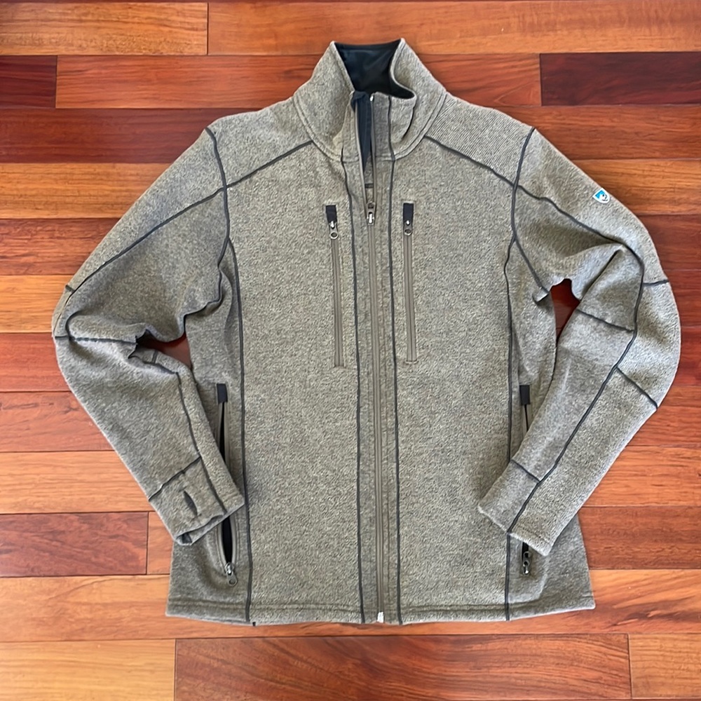 Kuhl Men's Oatmeal Full-Zip Interceptr Jacket